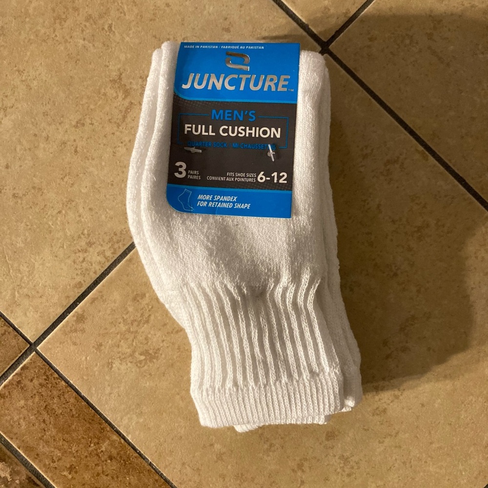 Juncture full cushion ankle socks 3 pack